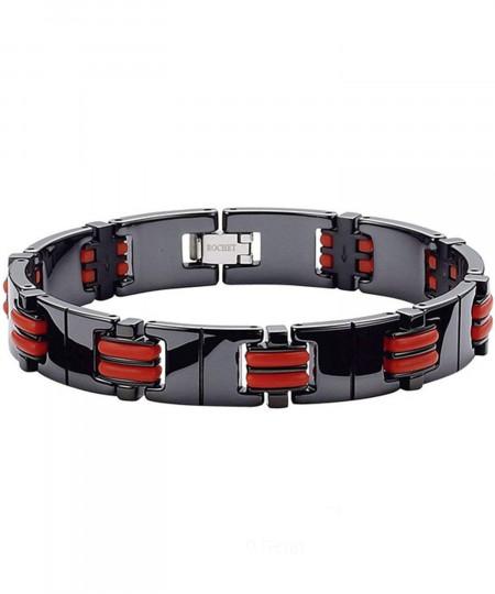 دستبند استیل مردانه روشه, کد YB31885