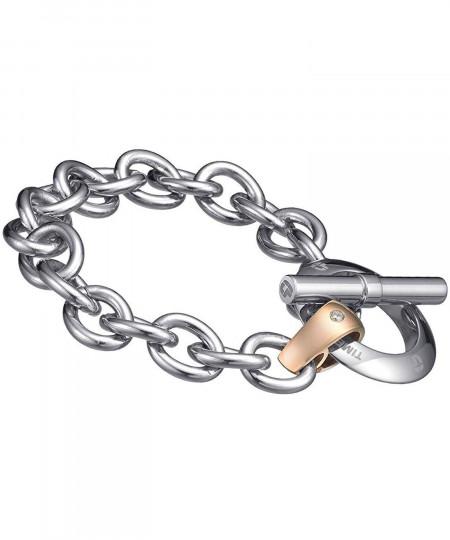 دستبند استیل زنانه تایم فورس, کد TS5016BS18