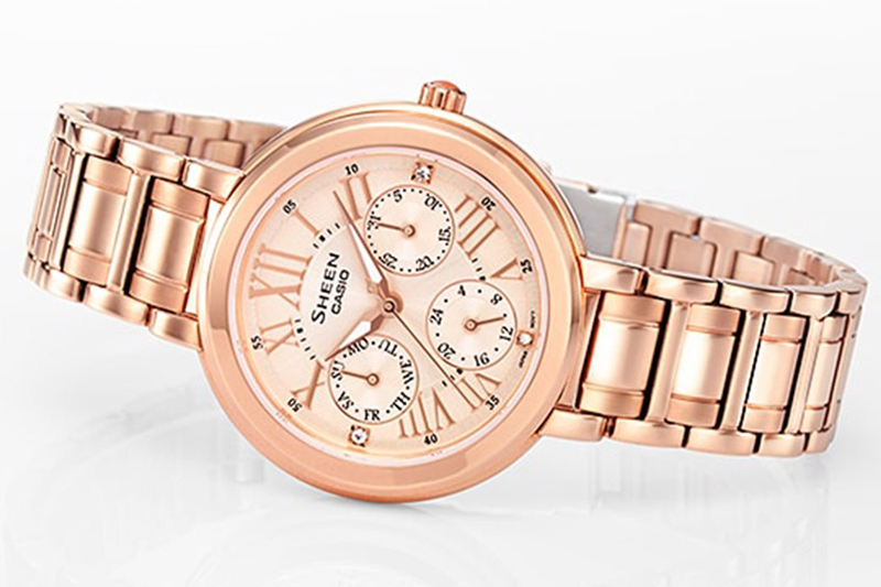 ساعت زنانه کاسیو Casio مدل SHE-3034PG-9AUDR