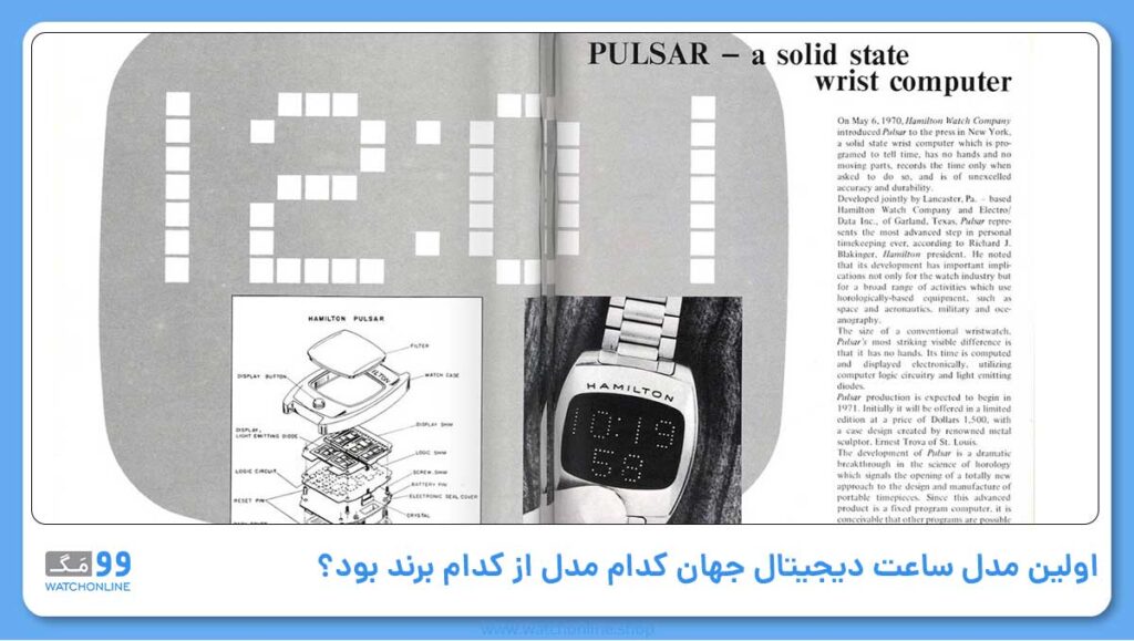 اولین مدل ساعت دیجیتال جهان کدام مدل از کدام برند بود؟