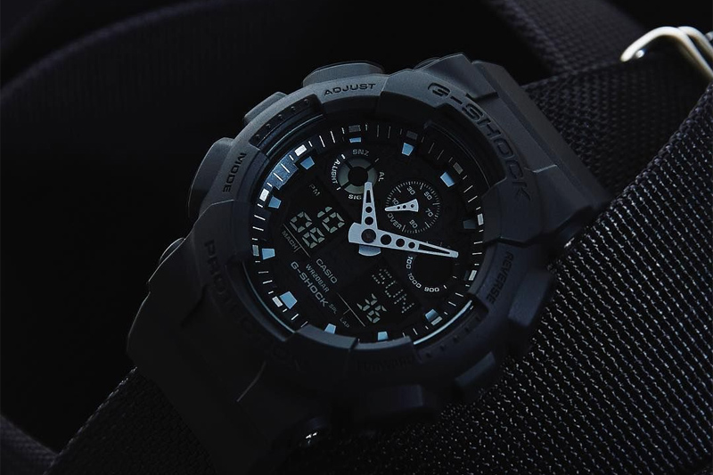 ساعت G-SHOCK GA100MB-1A MILITARY BLACK