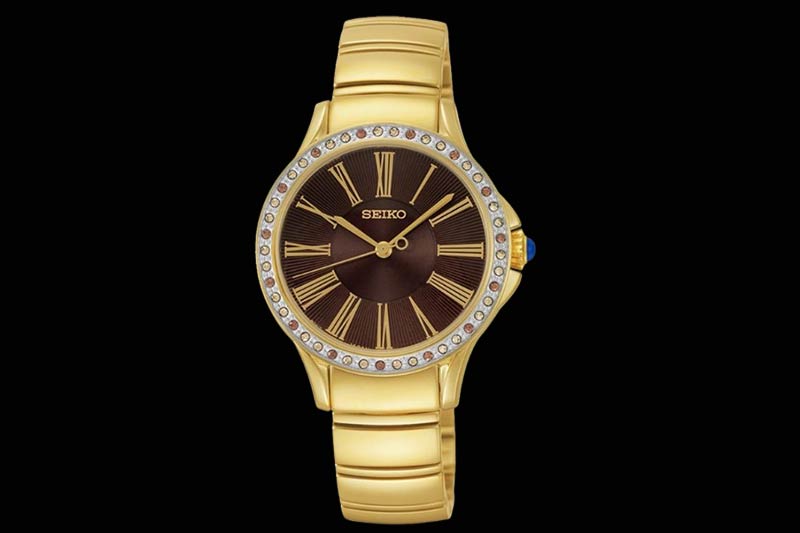 ساعت زنانه طلایی رنگ سیکو زیرمجموعه General مدل SRZ444P1
