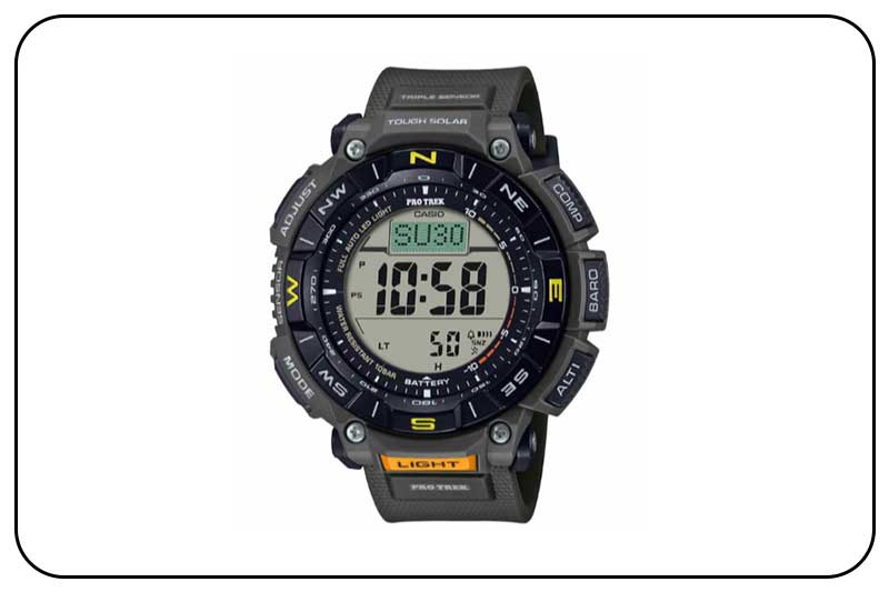 ساعت کوهنوردی کاسیو مردانه  مدل PRG-340-3DR زیر مجموعه PRO TREK