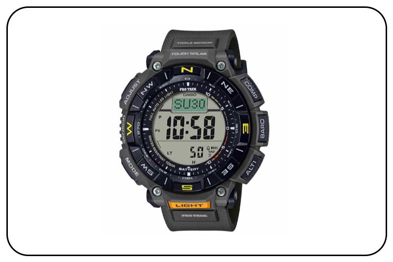 ساعت کوهنوردی کاسیو مردانه مدل PRG-340-3DR زیر مجموعه PRO TREK