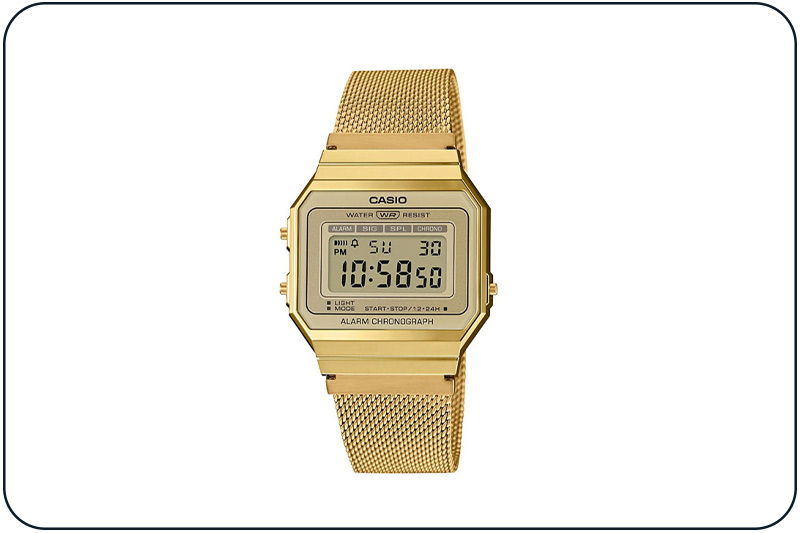 ساعت مچی مردانه کاسیو دارای کرنوگراف زیر مجموعه standard مدل A700WMG-9ADF