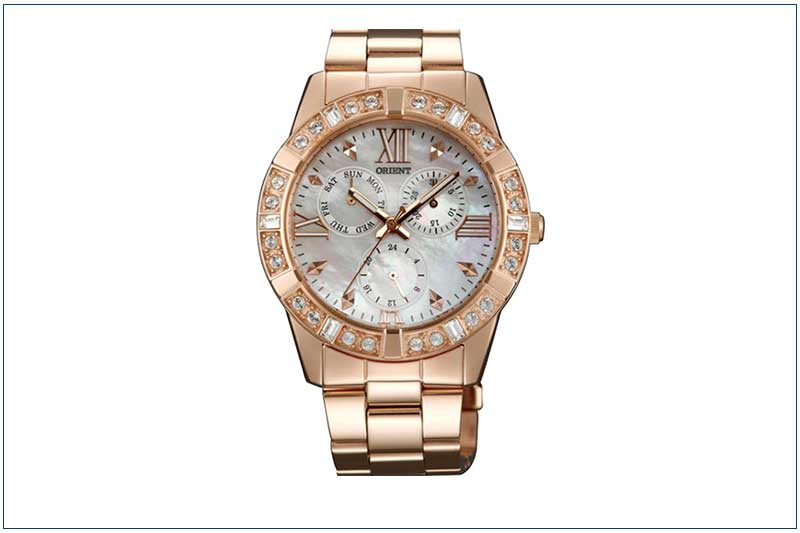 ساعت مچی زنانه اورینت با بند استیل مدل SUT0B001W0 زیر مجموعه Quartz
