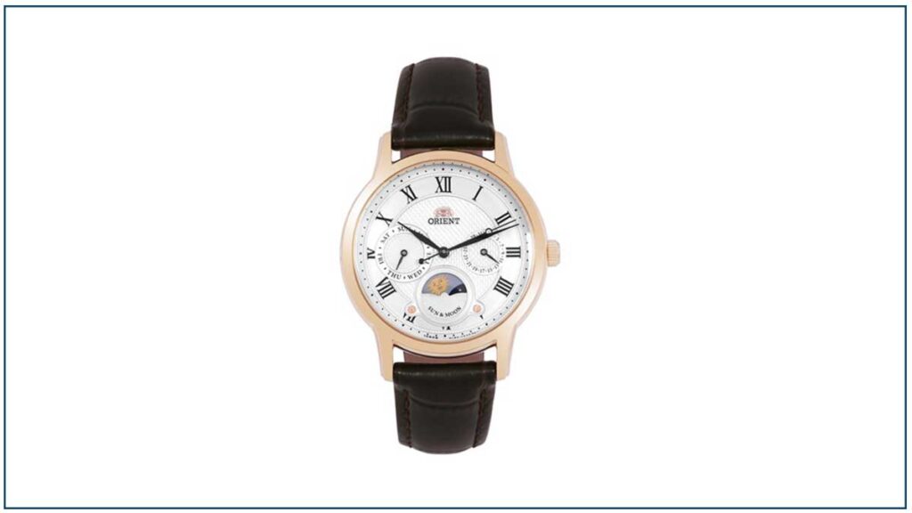 ساعت بند چرم اورینت زنانه مدل RA-KA0003S00B زیر مجموعه Quartz