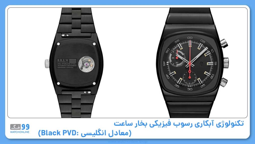 تکنولوژی آبکاری رسوب فیزیکی بخار ساعت (معادل انگلیسی آن: Black PVD)