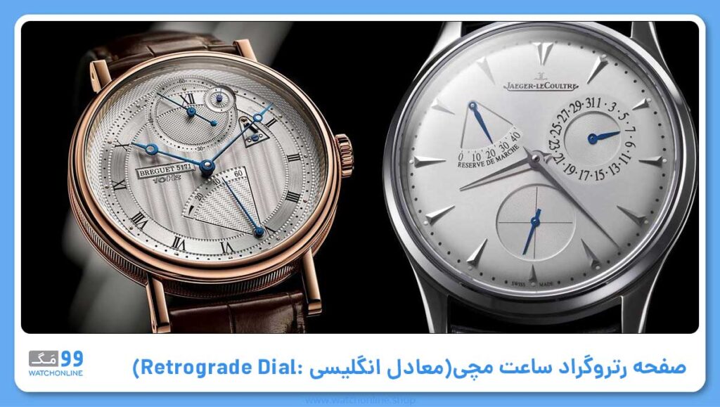 صفحه رتروگراد (معادل انگلیسی آن: Retrograde Dial)؛در میان خاصترین اصطلاحات ساعت مچی