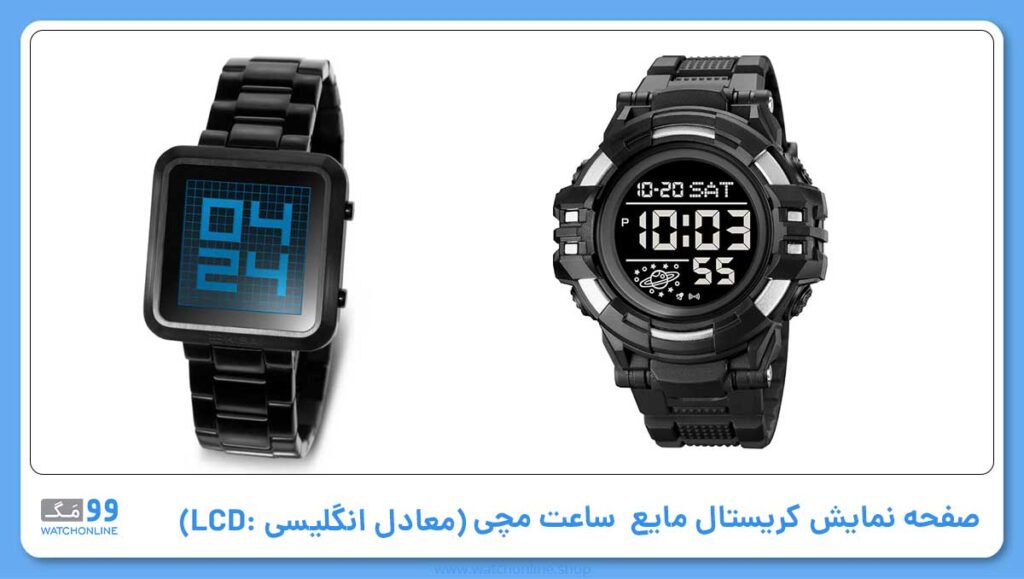 صفحه نمایش کریستال مایع (معادل انگلیسی آن: LCD)