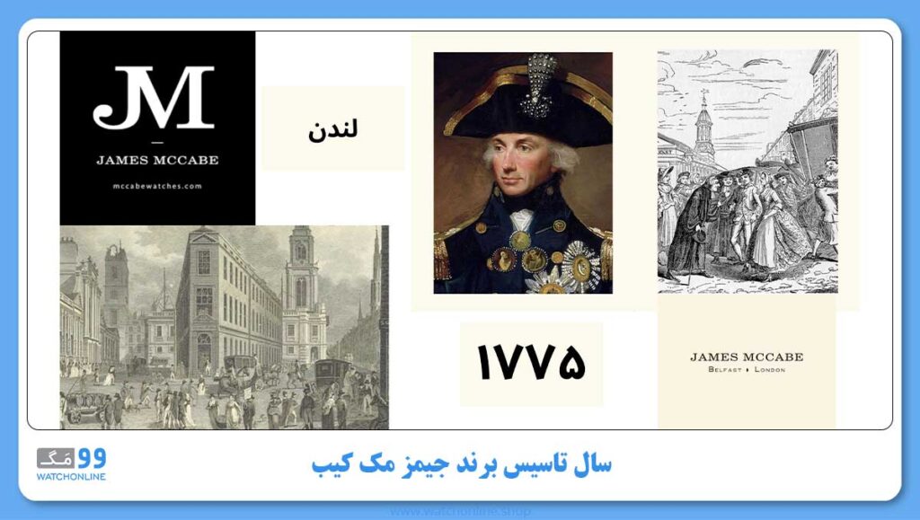 سال تاسیس برند جیمز مک کیب (James McCabe) | شروعی بر تاریخچه برند جیمز مک کیب