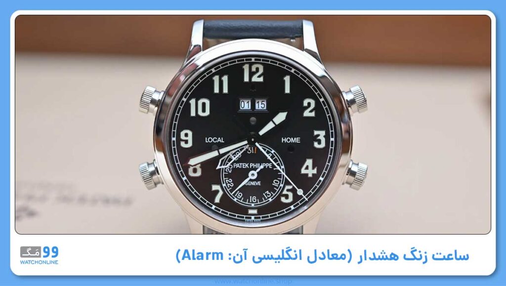 زنگ هشدار (معادل انگلیسی آن: Alarm) – یادآوری دقیق زمان